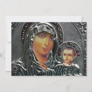 Mutter Mary und Baby Jesus Einladungen