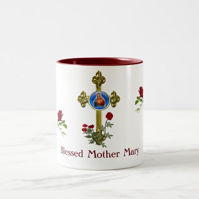 Mutter MAry Zweifarbige Tasse (Mittel)