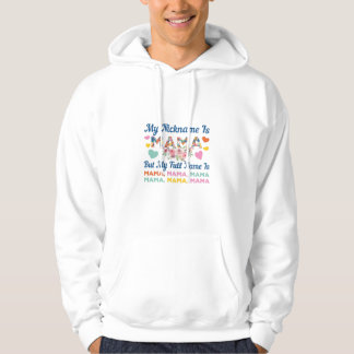 Mutter, mein Nickname ist Mama Geburtstag Hoodie