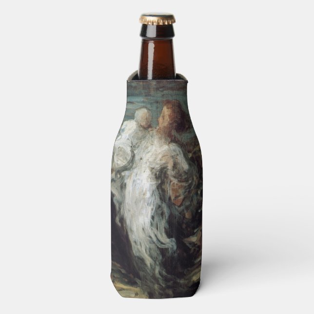 "Mutter mit Kind" benutzerdefinierte Monogramm-Fla Flaschenkühler (Flaschenvorderseite)