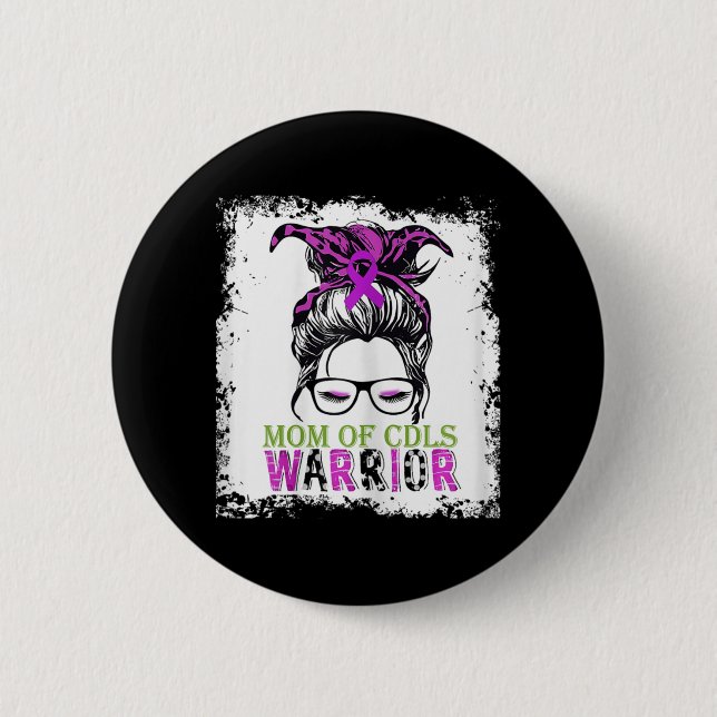 Mütter mit Kindern Cornelia de lange Syndrom Button (Vorderseite)