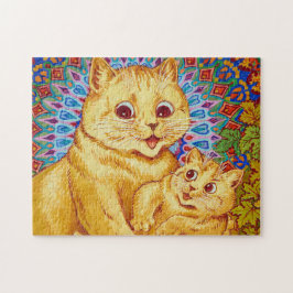 Mutter mit Kitten von Louis Wain