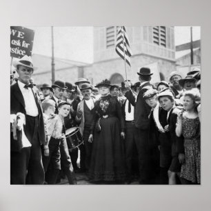 Mutter mit streikenden Arbeitnehmern - 1903 Poster