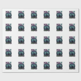 Mutter Monster Halloween Hexe Mond Kürbisse Friedh Geschenkpapier
