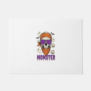 Mutter-Monster-Schädel Lustiger Halloween-Mutter Fußmatte