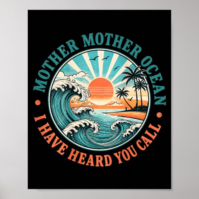 Mutter Mutter Ozean hat lustigen Ruf auf der Rücks Poster (Vorne)
