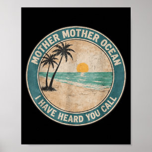 Mutter Mutter Ozean hat Ruf lustige Kunst gehört Poster
