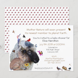 Mutter Natur Baby Dusche Einladung: Einladung