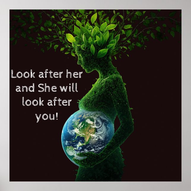 Mutter Natur Earth Day Poster (Vorne)