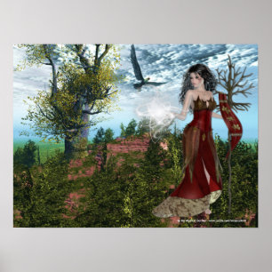 Mutter Natur - Fantasy Designed Print Poster