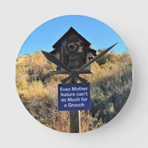Mutter Natur, Grouch Spaß Runde Wanduhr