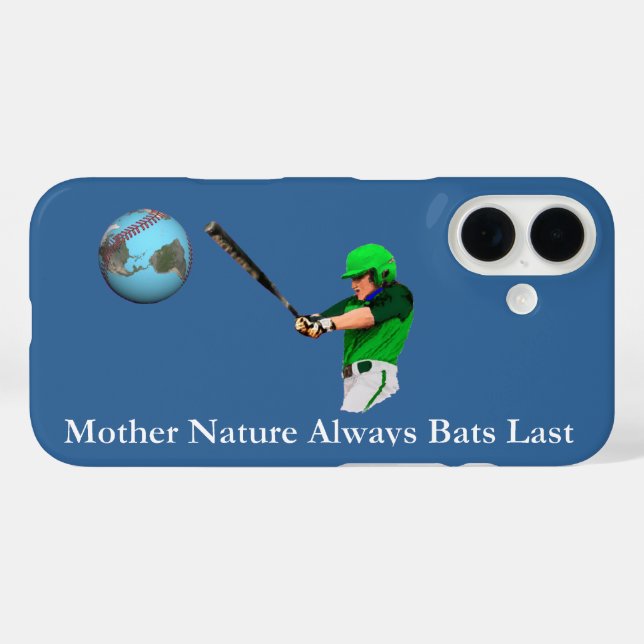 Mutter Natur hält Fledermäuse immer an iPhone 16 Hülle (Rückseite (Horizontal))
