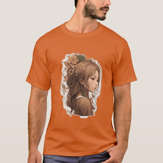 Mutter Natur Mädchen T-Shirt (Vorderseite)