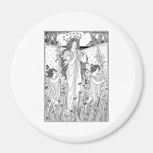 Mutter Natur Sommer Magnet (Vorne)