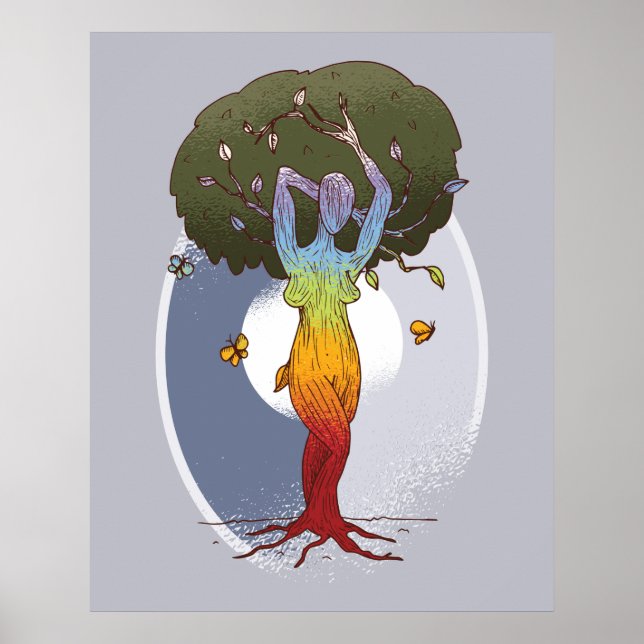 Mutter Natur Vibes Poster (Vorne)