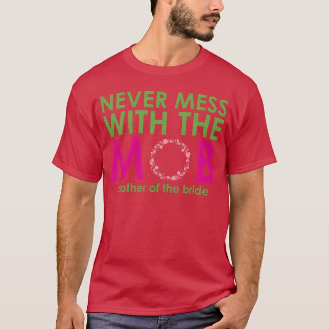 Mutter Ofhe Bride BrideS Familie T-Shirt (Vorderseite)