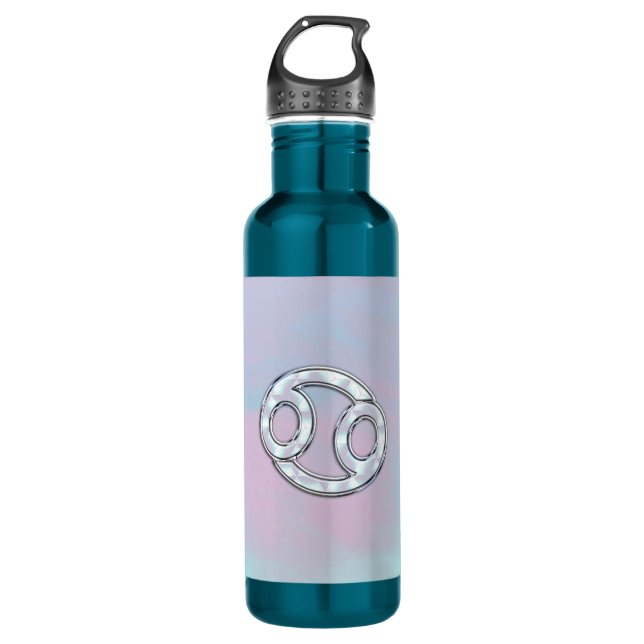 Mutter Perlkrebs Zodiac-Signatur-Dekoration Trinkflasche (Vorderseite)