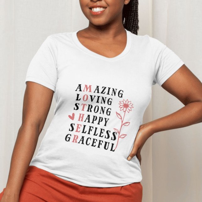 Mutter - Phantastisch liebend Stark Happy Selfless T-Shirt (Mother – Amazing Loving Strong Happy Selfless Grac T-Shirt)