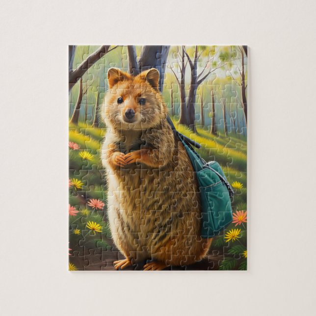 Mutter Quokka Shopping, Jigsaw Puzzle (Vertikal)