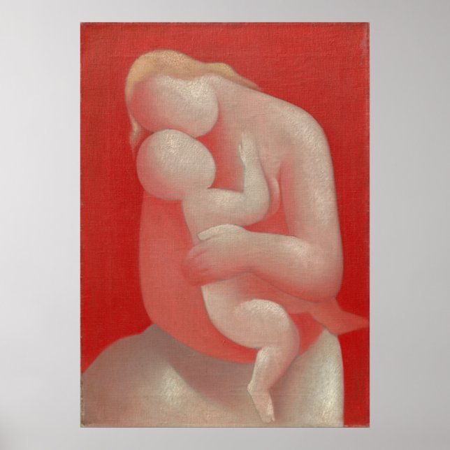 Mutter (Rosa Madonna) - Mikuláš Galanda Poster (Vorne)