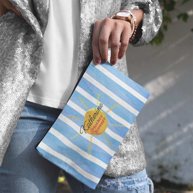 Mutter Runner Yellow Sunshine Wasserfarbe Custom Zubehörtasche (Von Creator hochgeladen)