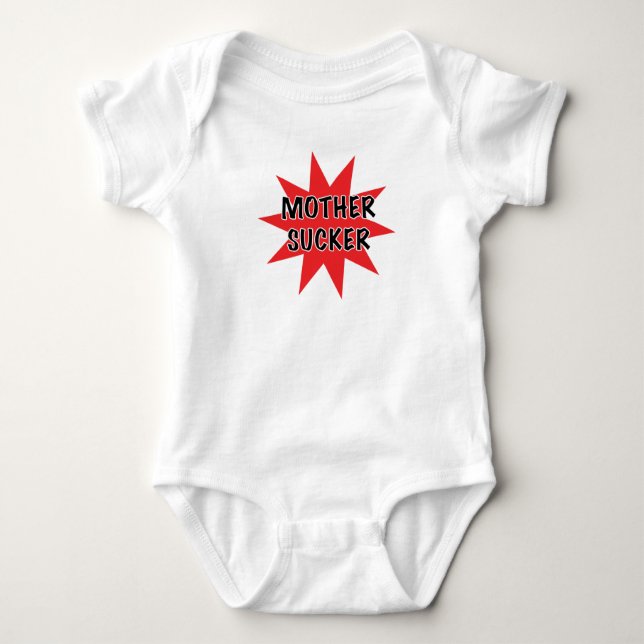 Mutter-Sauger Baby Strampler (Vorderseite)