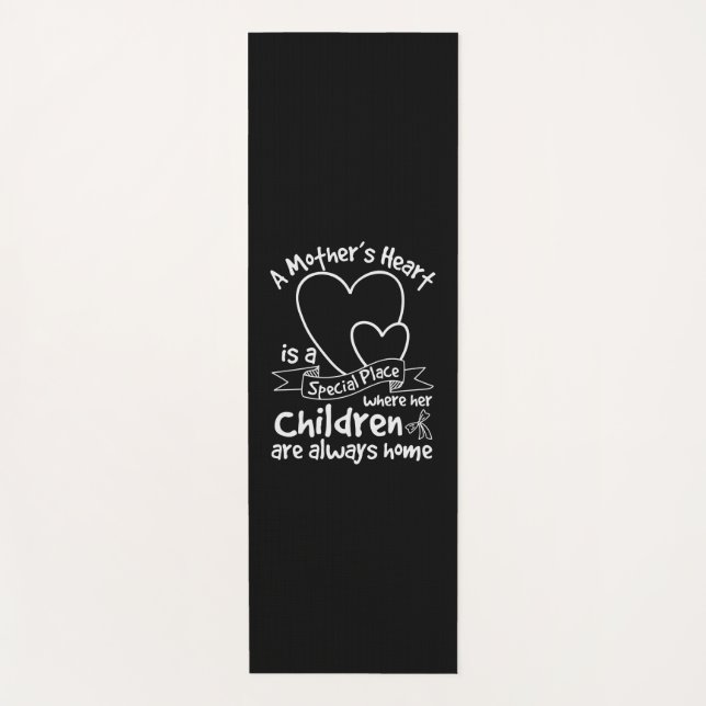 Mutter schenkt Mutter ein Herz Yogamatte (Vorderseite)