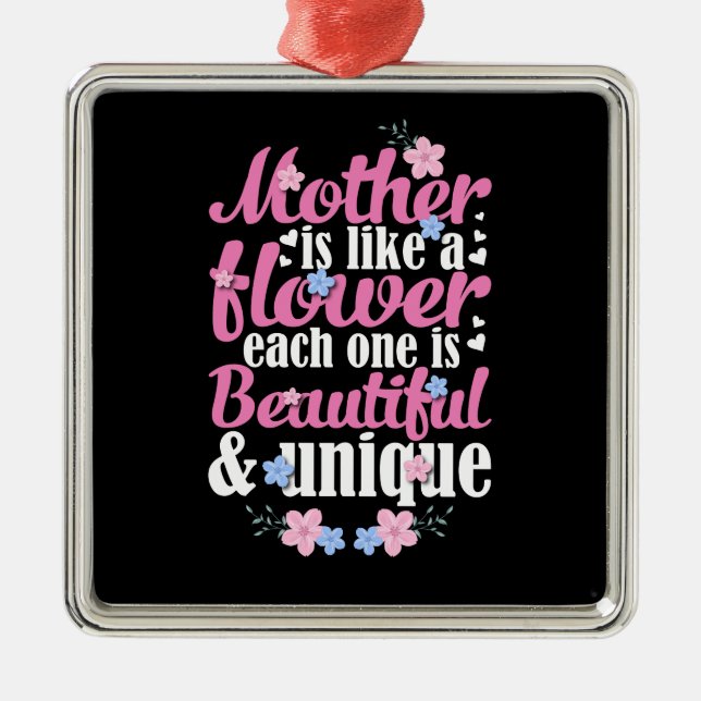 Mutter schön und einzigartig ornament aus metall (Vorne)