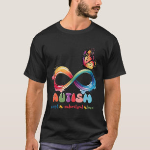 Mutter Sohn Familie akzeptieren Autistische Kinder T-Shirt