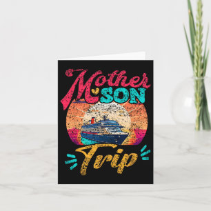 Mutter Son Trip Matching Mama Muttertag Sons Mot Karte