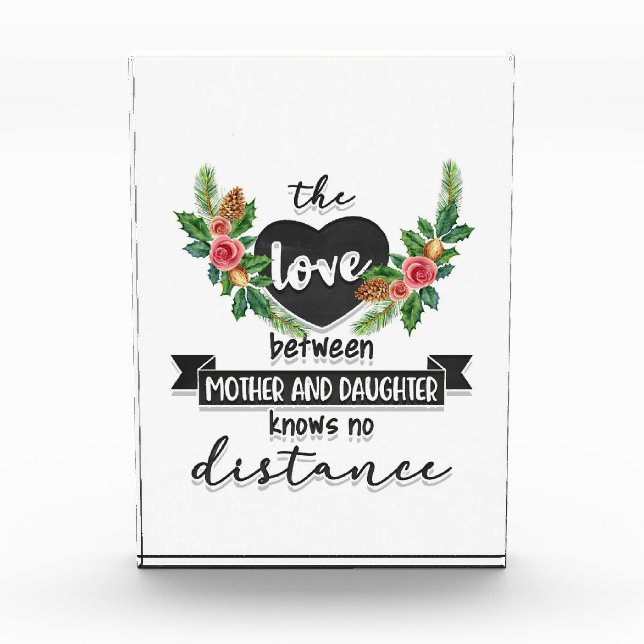 Mutter spendet die Liebe zwischen Mutter und Tocht Fotoblock (Vorderseite)