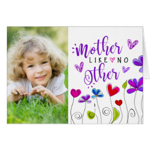 Mütter Tag 2 Fotos Handgezogene Blume Herz