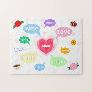 Mütter Tag Beste Mama Word Wolken Königin Kronen L