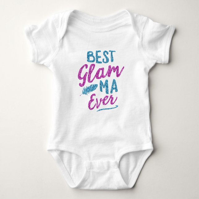 Mutter-Tag der Großmutter-Bezaubernd-MA Baby Strampler (Vorderseite)