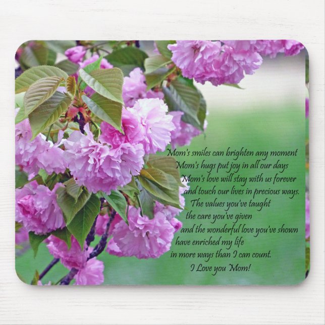 Mütter Tag I Liebe Sie Mousepad (Vorne)