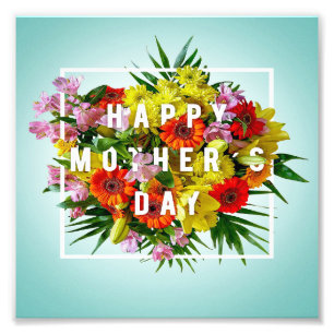 Mütter Tag Mama Glückliche Mamas Tag Mama und Baby Fotodruck