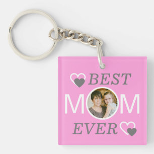 Mütter Tag rosa Beste Mama je Personalisiertes Fot Schlüsselanhänger