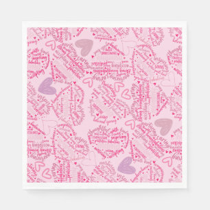 Mutter Tage Herz 01.Pink Lpink BG Serviette