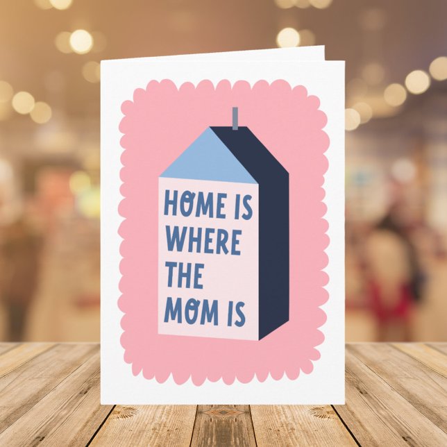 Mütter-Tagesangebot Moderne Minimalistische Pastel Karte (Close up)