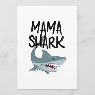Mutter-Tagesgeschenke Mutter-Shark Funny Karte