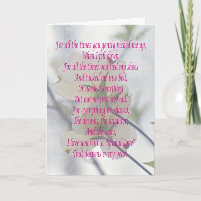 Mutter-Tageshartriegel Karte (Vorderseite)