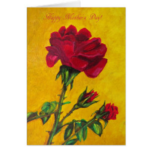 Mutter-Tageskarte, Rosenkunst
