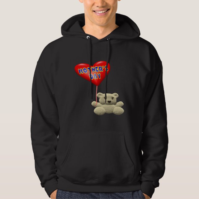 Mutter-TagesTeddybär-Ballon Hoodie (Vorderseite)