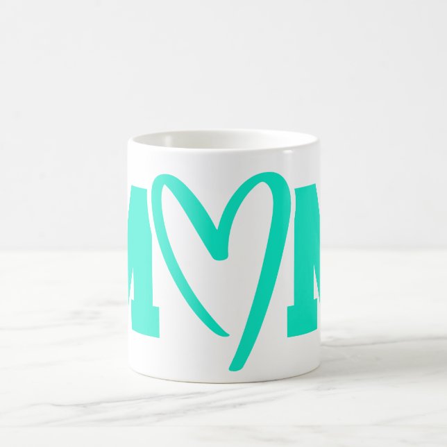 Mutter-Tasse mit herzlichem Design Kaffeetasse (Mittel)