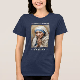 Mutter Teresa römisch-katholische Glaube Keepake Tri-Blend Shirt