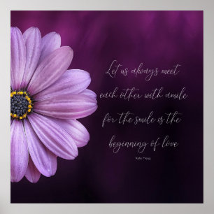 Mutter Theresa Zitat 24" x 24", Plakatpapier Poster