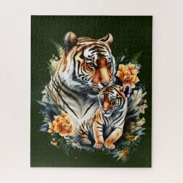Mutter Tiger mit ihrem Cub Puzzle