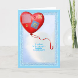 Mutter TLC Herzballon Dankeskarte