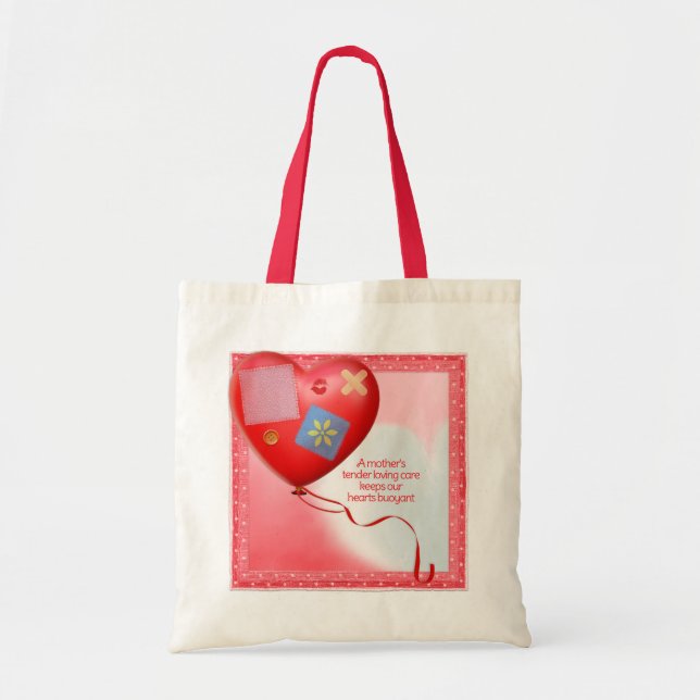 Mutter TLC Herzballon Tragetasche (Vorne)