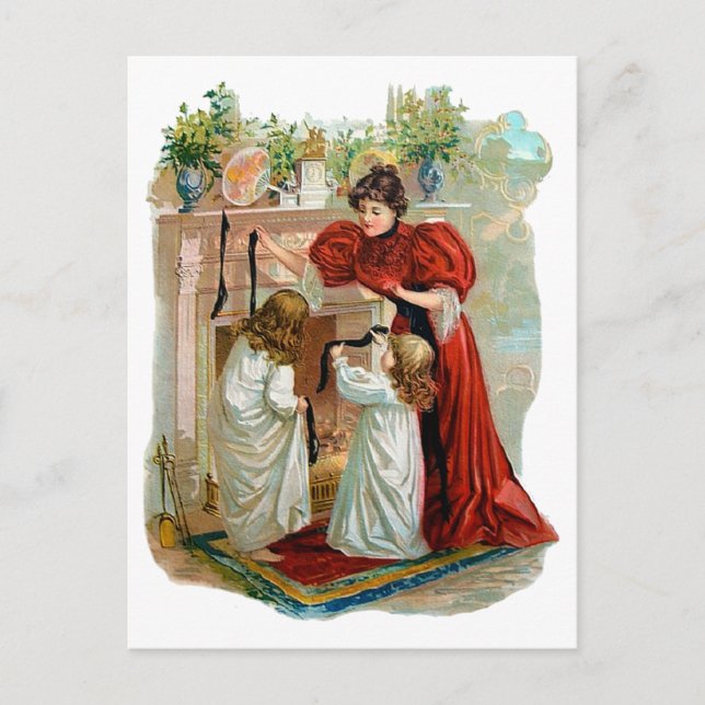 Mutter & Tochter am Abend vor Weihnachten (Vorderseite)
